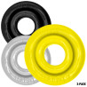 Oxballs Lot de 3 Cockrings Rimringz Colorés